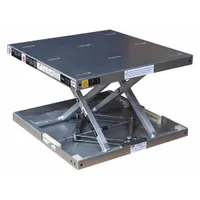 DAYTON Scissor Lift Table: Manual, 300 lb Load Capacity, 17 3/4 in Max Lifting Ht, Hand Winch