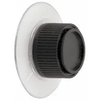 OEM replacement knob for Vulcan Hart ovens, used to adjust temperature or function settings. Constructed as a standard control knob for commercial cooking equipment