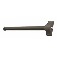 Rim-type touchbar exit device for doors up to 36 inches wide. Bronze finish. ADA compliant. Not ligature-resistant. Outside trim not included. Suitable for commercial egress applications requiring code-compliant push-bar operation