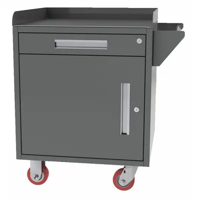 GREENE MANUFACTURING, INC. Mobile Cabinet Workbench: 30 in x 24 in, Steel - Mobile Cabinet Benches with Drawers & Shelves