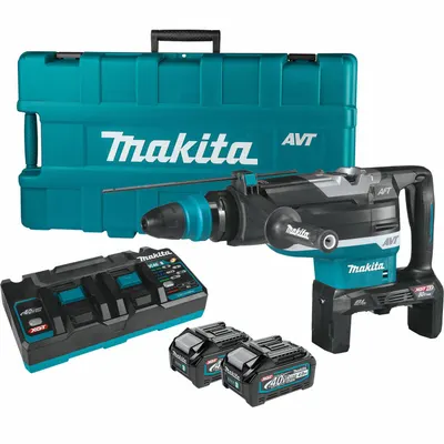 MAKITA XGT Cordless Rotary Hammer: D-Handle, 40V DC, SDS-Max, 6 1/4 in max, 4.0 Ah - Makita Cordless Rotary Hammers