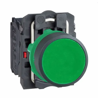 SCHNEIDER Flush Push Button Operator: Non-Illuminated, Flush Profile, Non-Metallic - Flush-Mount Push Buttons