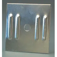 Aluminum sign back plate in unfinished silver finish. Provides a rigid substrate for mounting signs in industrial, traffic, or facility identification applications. The bare surface allows for custom painting, reflective sheeting, or direct mounting of sign faces