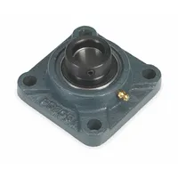 DAYTON 4 Bolt Flange Bearing: Radial Ball, 1 3/8 in Bore, Cast Iron, Eccentric Collar, 4 5/8 in Lg
