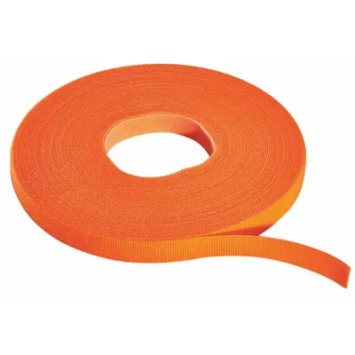 RIP-TIE Hook-and-Loop Cable Tie Roll: 75 ft Lg, 1 in Wd, 50 lb Tensile Strength - Cut to Length Hook-and-Loop Cable Tie Rolls