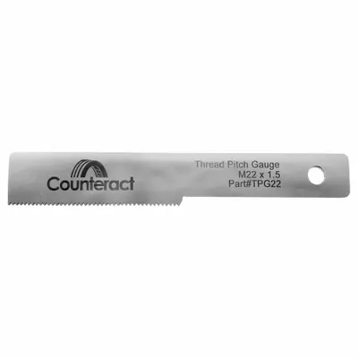 COUNTERACT TPG22 Stainless Steel Thread Pitch Gauge - Tire Inspection Tools