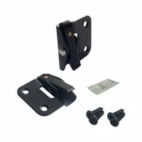 Single-action window opening control device in non-handed configuration. Constructed from stamped steel with an oil-rubbed bronze finish. Measures 1 19/32 in long by 1 27/32 in wide. Suitable for use in window ventilation applications where a compact, shallow-profile control is required