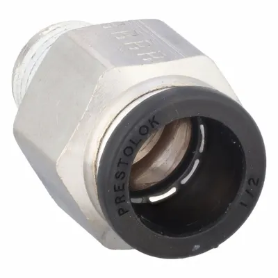 PARKER Nickel-Plated Brass Push-to-Connect x MNPTF Tube Fitting - Nickel-Plated Brass Tube Fittings