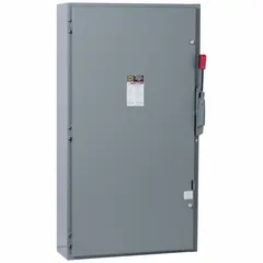 The SQUARE D H226 is a 600 A, single-phase, fusible safety switch rated for 240V AC. It features a galvanized steel enclosure designed for indoor use. This switch serves as a manual disconnect and overcurrent protection for electrical circuits in commercial and industrial settings.