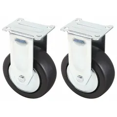 This black replacement caster is designed for rolling tool cabinets, restoring mobility when a caster is worn or damaged. It supports a total load capacity of 500 lb and is compatible with manufacturer model number 10-A152-1. Typical applications include workshops and industrial maintenance environments.