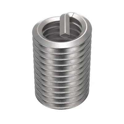 HELI-COIL Free-Running Tanged Helical Insert, 1/2"-13, Plain, 100 PK - Free-Running Tanged Helical Inserts