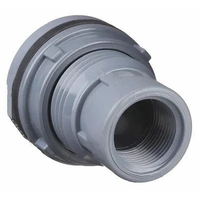 SPEARS CPVC Through-Wall Fitting with Neoprene Gasket, 1 1/2 in Female NPT - CPVC Through-Wall Fittings