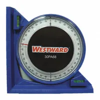 WESTWARD Angle Finder: 5 Quadrants, 5 in Base Lg, Nonmagnetic, Degrees, 5 in Overall Ht, Polystyrene (MPN 30PA68)