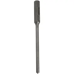 This roll-pin removing punch features a round steel ball design with a 6 mm tip diameter, 3 1/2 in taper length, and 5 1/2 in overall length. It is used to drive out roll pins and dowel pins in mechanical assemblies, such as in automotive and machinery repair, without damaging surrounding components.