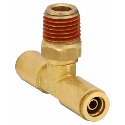 WEATHERHEAD Brass Push-Fit Tee Fitting - Brass Air Brake Fittings