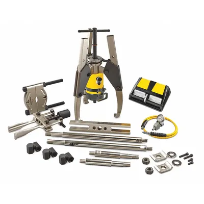 ENERPAC Hydraulic Puller Set: 25 ton Capacity with Attachments - Ram Puller Sets