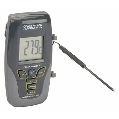 TRACEABLE Thermistor Thermometer: -58°F to 572°F, ±1°C (-30° to 250°C)/±2°C (Otherwise) - Thermistor Meters without Data Output
