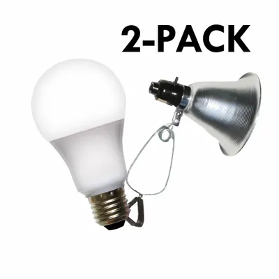 MIRACLE LED Clamp Lamp Grow Fixture: Bulb Included, For Bulb Type A, 120V AC, LED - Clamp-On Fixture Kits