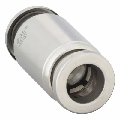 SMC KQG2H08-00 Stainless Steel Push-to-Connect Union Fitting - Stainless Steel Tube Fittings