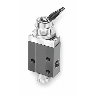 Parker Manual Air Control Valve: DirectAir 2, Three-Way / Two-Position, Toggle - Parker Directair 2 Series Manual Air Control Valves