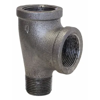 ANVIL Metal Pipe Tee: 1 1/4 in x 1 in x 1 1/4 in - Medium-Pressure Threaded Pipe Fittings
