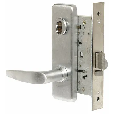 BEST Door Lockset: Storeroom Lever Locksets, Chrome, ADA Compliant