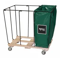 ROYAL BASKET TRUCKS Drop-In Divider: G12-EEX-R3N, 36 in x 26 in x 27 1/2 in, Green, 15 cu ft, Vinyl