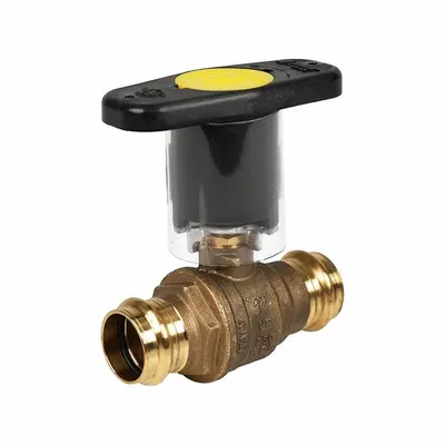JOMAR VALVE 1" Brass Full Port Ball Valve with Locking Lever Handle - Brass Ball Valves