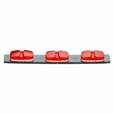 GROTE Bar Lamp: Marker Light, Incandescent, Rectangular, Red, Screw, Blunt Cut Wires - Marker Lights