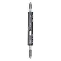 Metric thread gauge for verifying M3-0.50 coarse, right-hand external threads prior to helical insert installation. Used to confirm thread size and pitch, reducing errors during maintenance and repair of threaded holes in industrial equipment