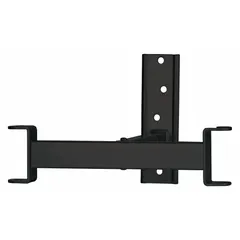 Steel wall mount with powder-coated black finish for flat-panel screens from 10 to 23 inches, supporting up to 50 lb. Fixed design provides a stationary viewing position for small displays in commercial or residential settings.