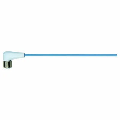 MURRELEKTRONIK Cordset: M12 Female Right Angle X Bare Wire, 8 Pins, Pastel Blue, TPE-S - Single-Ended Cordsets with TPE Jacket for Food & Beverage Applications