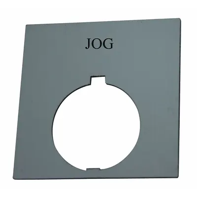 EATON Legend Plate: 30 mm Panel Mounting Size, Rectangular - Push-Button Rings & Plates