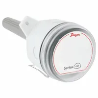 The DWYER CDT-2D4A is a duct-mounted detector transmitter for carbon dioxide, with a measurement range of 0 to 2000 ppm. It operates on 16 to 35V DC or 19 to 28V AC and is designed for use with building management controllers. Typical applications include demand-controlled ventilation in HVAC systems to monitor indoor air quality