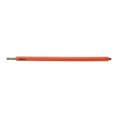 This 1/4" drive impact socket extension has a 4 in overall length with 1/4" input and output drive sizes. It is used to extend the reach of impact sockets in high-torque fastening applications. The extension features a urethane-covered exterior to protect work surfaces.