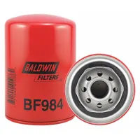 BALDWIN FILTERS Fuel Filter: Spin-On, 3 11/16 in Outside Dia, 1"-14 Thread Size, Cellulose, BF984