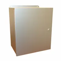 HAMMOND Electrical Enclosure: Stainless Steel, 14 in x 12 in x 8 in, NEMA 12/13/3R/4/4X, w/Panel (MPN EJ14128SS)