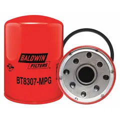Spin-on hydraulic filter for removing contaminants from hydraulic fluid. Features cellulose media, 1-1/2"-16 thread size, 7 in overall height, and includes G369-B furnished gasket. Compatible with Swinger vehicles.