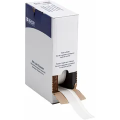Continuous sleeve label roll made of white matte polyolefin, sized for wire gauges 16 AWG to 22 AWG. Compatible with the M710 printer series. Used for permanent identification of wires and cables in control panels, machinery, and electrical systems.