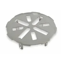 APPROVED VENDOR Grid: Stainless Steel, Unfinished, 5 1/8 in Overall Dia, 1 3/8 in Overall Ht, Clamp