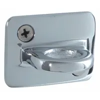 VISIONTRON Wall Plate, Accepts 2 Ropes: 2 in Overall Ht, 2 in Overall Wd, Chrome (MPN WP-PC)