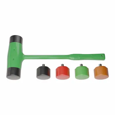 AMERICAN Mallet: Thermoplastic Polyurethane Handle, 3 lb Head Wt, 2 in Dia - Plastic Mallets