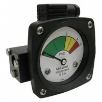 MIDWEST INSTRUMENT 3-Color Differential Pressure Indicator: 1,000 psig Max. Static Pressure, 522 (MPN 522A-005V-LA)