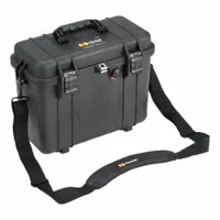 PELICAN Protective Case: 5 3/4 in x 13 1/2 in Inside, Dividers, Black, No Wheels, Plastic/Rubber (MPN 1437)
