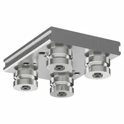 HEPCOMOTION Carriage: For 12 mm Rail Wd, Roller, GV3 Std Carriage - HepcoMotion GV3 Roller Carriages