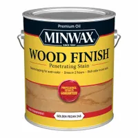 MINWAX Wood Stain: Wood Stain, Interior, Oil, 1 gal Container Size, Wood, Golden Pecan, Minwax (MPN 710840000)