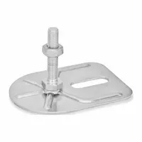 JW WINCO Male-End Leveling Mount: Swiveling Stud, 3/8"-16 Thread Size, 3 3/20 in, 3,147 lbf Capacity (MPN 43-80-3/8X16-75-E0-SK)