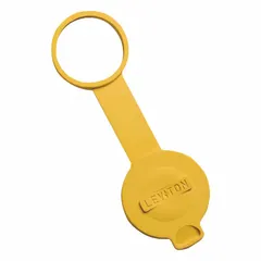 Snap-on protective cap designed for use with LEVITON locking connectors. Seals the connector interface to prevent ingress of dust, moisture, and debris. Suitable for industrial environments where connector protection is required.