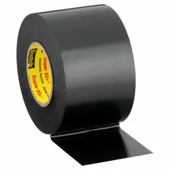 Vinyl electrical tape with rubber adhesive, rated for 600 V. 7 mil thickness, 22 yd length. Suitable for insulating splices, bundling wires, and protecting cables in indoor and outdoor applications.
