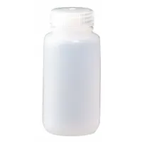 NALGENE Sampling Bottle: HDPE, 120 mL, 4 fl oz, Closure Included, Natural, 38-415, Polypropylene (MPN PLA-03172)